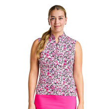 Load image into Gallery viewer, NVO Linsay Mock Womens Sleeveless Golf Polo - MAGENTA 702/XL
 - 1