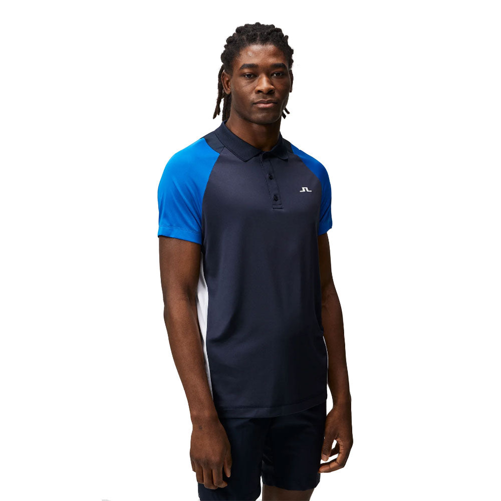 J. Lindeberg Lars Regular Fit Mens Golf Polo - LAPIS BLUE O357/XL