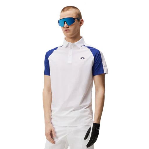 J. Lindeberg Nial Regular Fit Mens Golf Polo - WHITE 0000/XL