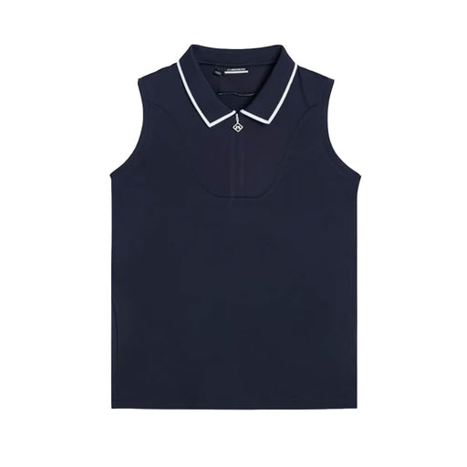 J. Lindeberg Annika Sleeveless Womens Golf Polo - JL NAVY 6855/L