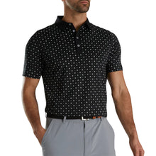Load image into Gallery viewer, FootJoy AF Deco Print Mens Golf Polo - Black/White/XXL
 - 1