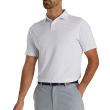 Load image into Gallery viewer, FootJoy AF Solid Lisle Mens Golf Polo - White/XXL
 - 1