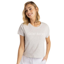 Load image into Gallery viewer, Travis Mathew Ten for Ten Womens Golf Tee - Htr Grey 0hlg/L
 - 1