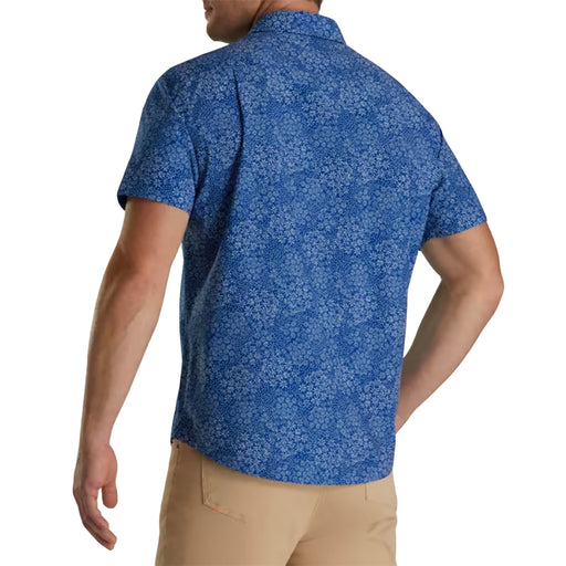 FootJoy Micro-Floral Performance SS Mens Golf Polo