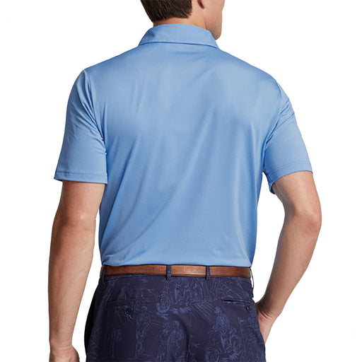 RLX Polo Golf LW Airflow Blue Mens Golf Polo