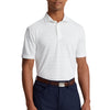 RLX Polo Golf Knit Performance Jacquard White Mens Golf Polo