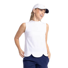 Load image into Gallery viewer, Kinona On The Edge Sleeveless Womens Golf Top - WHITE 000/M
 - 3