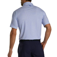 Load image into Gallery viewer, FootJoy Micro-Floral Blue Mens Golf Polo
 - 2