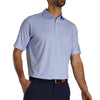 FootJoy Micro-Floral Blue Mens Golf Polo