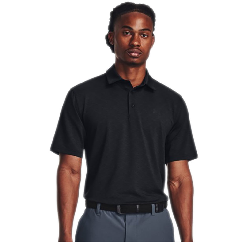 Under Armour Playoff Birdie Mens Golf Polo - BLACK 001/XXL