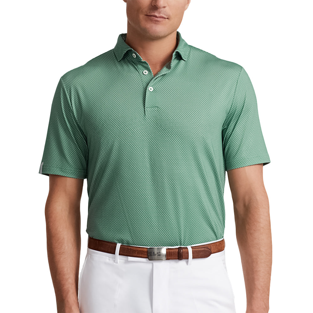 RLX Polo Golf LW Airflow Pin Dot Mens Golf Polo - Fatigue Pin Dot/XL