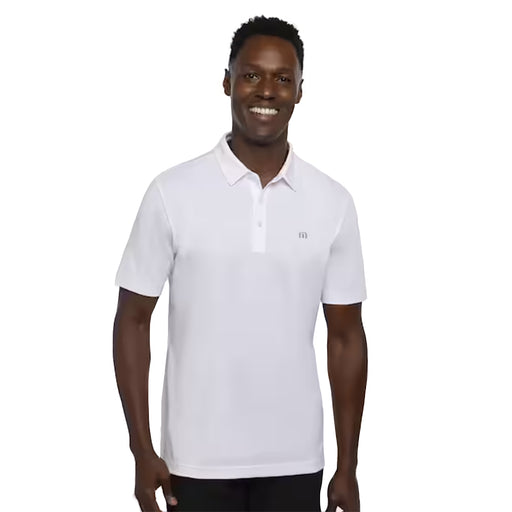 Travis Mathew Tour Guide Mens Golf Polo - White 1wht/XXL