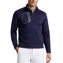 Load image into Gallery viewer, RLX Polo Golf Houndstooth QZ Mens Golf Polo - Refined Navy/XL
 - 1
