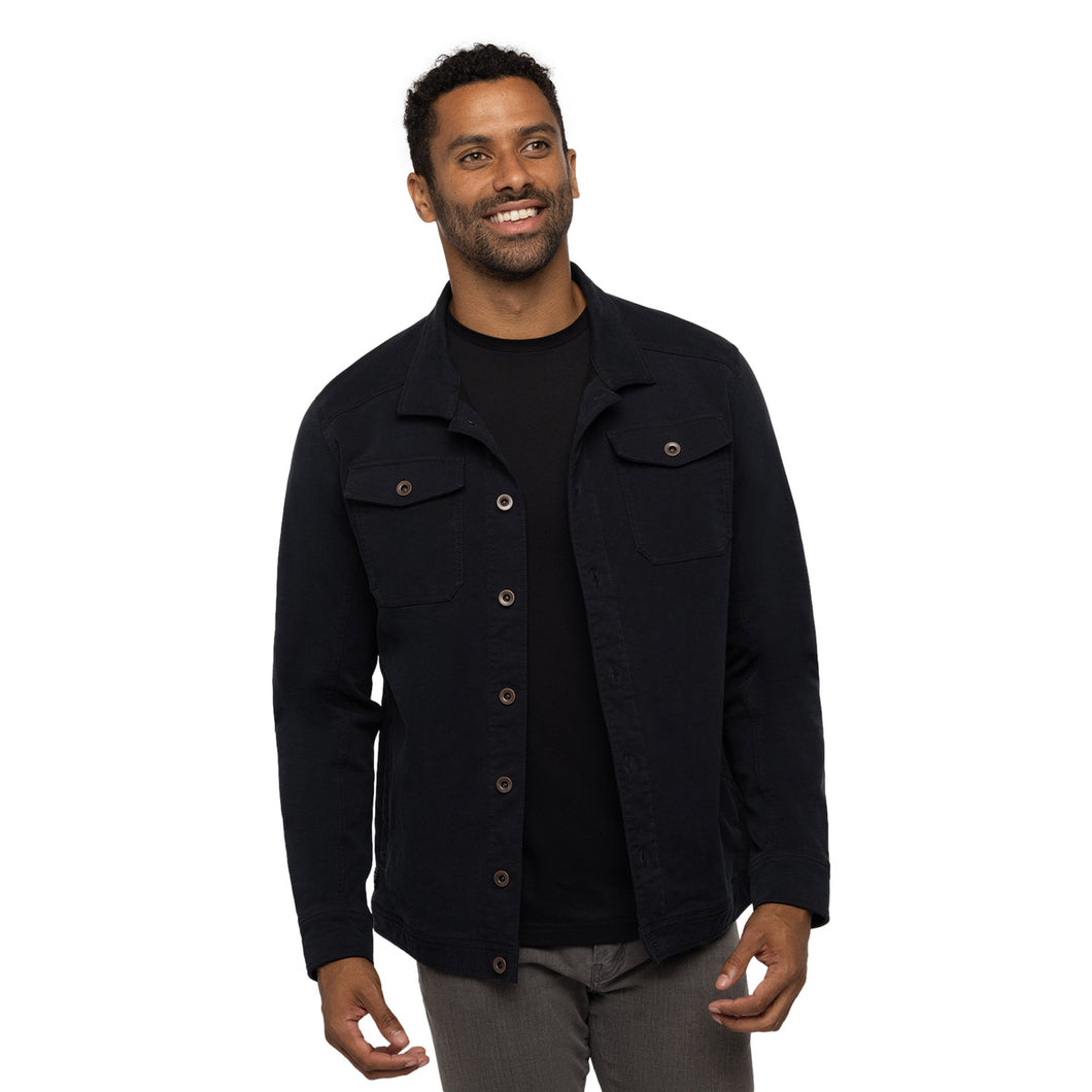 Travis Mathew Cloud Denim Mens Jacket - Black 0blk/XXL