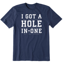 Load image into Gallery viewer, Life Is Good I got a Hole in 1 Mens Shirt - Darkest Blue/XXL
 - 1