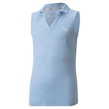 Load image into Gallery viewer, Puma Heather Girls Sleeveless Golf Polo - Serenity Hthr/L
 - 6