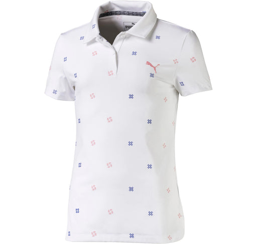 Puma Ditsy Girls Golf Polo Golf Clubs