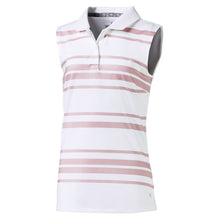 Load image into Gallery viewer, Puma Stripe Sleeveless Girls Golf Polo
 - 1