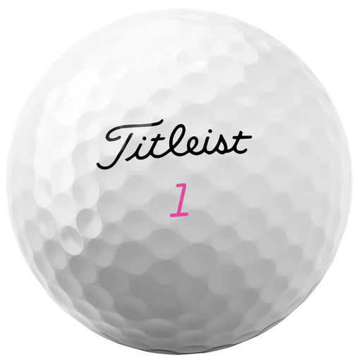 Titleist Pro V1 Pink Numbers Golf Balls - Dozen