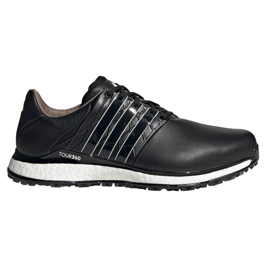 Adidas TOUR360 XT-SL Mens Golf Shoes - Black/White/2E WIDE/8.0