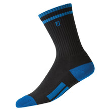 Load image into Gallery viewer, FootJoy ProDry Junior Crew Socks - BLACK/BLUE 043
 - 1