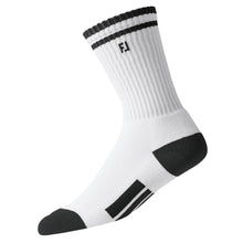 Load image into Gallery viewer, FootJoy ProDry Junior Crew Socks - WHITE/BLACK 100
 - 4