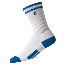 Load image into Gallery viewer, FootJoy ProDry Junior Crew Socks - WHITE/BLUE 143
 - 5