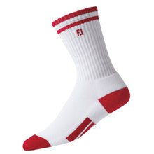 Load image into Gallery viewer, FootJoy ProDry Junior Crew Socks - WHITE/RED 160
 - 6