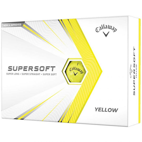 Callaway Supersoft 21 Yellow Golf Balls - Dozen