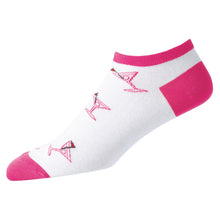 Load image into Gallery viewer, FootJoy ComfortSof Martini Print Low Cut Socks - Fucshia
 - 2