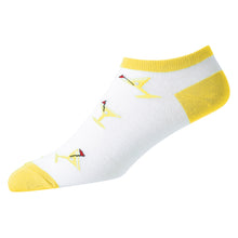 Load image into Gallery viewer, FootJoy ComfortSof Martini Print Low Cut Socks - Yellow
 - 6