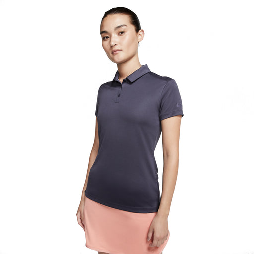 Nike Dri Fit Solid Womens Golf Polo - 015 GRIDIRON/XL