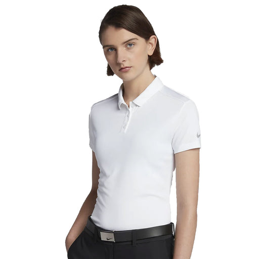 Nike Dri Fit Solid Womens Golf Polo - 100 WHITE/XL