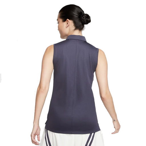 Nike Dri Fit Solid Womens Sleeveless Golf Polo