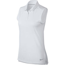 Load image into Gallery viewer, Nike Dri Fit Solid Womens Sleeveless Golf Polo - 100 WHITE/XL
 - 7