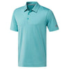 Adidas Ultimate365 Heather Stripe Mens Golf Polo