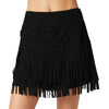 GGBlue Fringe Black 18in Womens Golf Skort