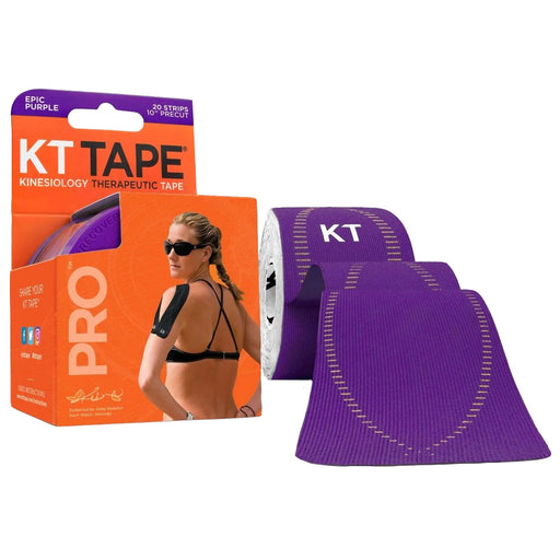 KT Tape PRO 10inch PreCut Strips - Epic Purple