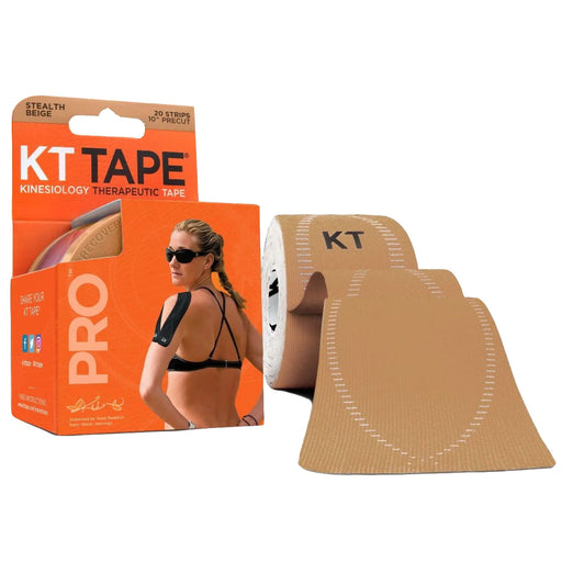 KT Tape PRO 10inch PreCut Strips - Stealth Beige