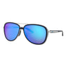 Oakley Split Time Navy Satin Chrome Prizm Sapphire Iridium Polarized Sunglasses