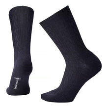 Load image into Gallery viewer, Smartwool Cable II Womens Socks - 108 NAVY HTHR/M
 - 4