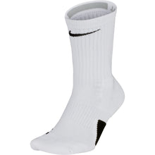 Load image into Gallery viewer, Nike Elite Mens Crew Socks - 100 WHITE/BLK/L
 - 9