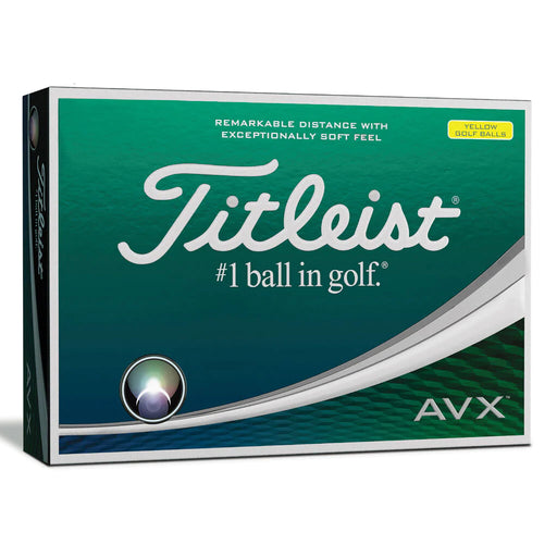 Titleist AVX Yellow Golf Balls - Dozen