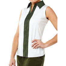 Load image into Gallery viewer, Belyn Key Contrast Womens Sleeveless Golf Polo
 - 1