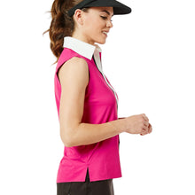 Load image into Gallery viewer, Belyn Key Piped Contrast PK Womens SL Golf Polo
 - 2