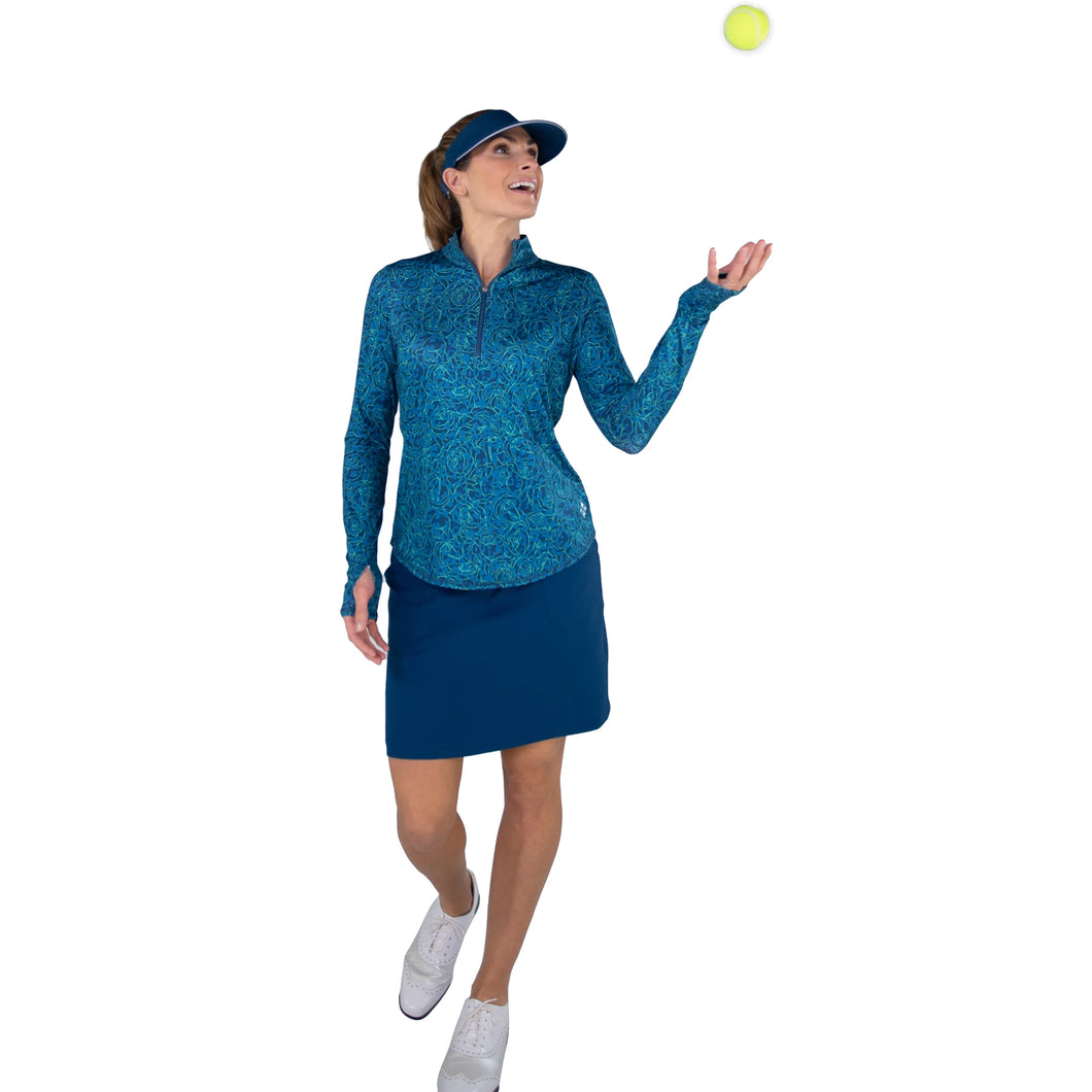 Jofit UV Womens Long Sleeve Golf Mock
