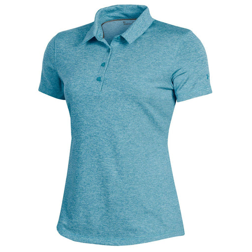 Under Armour Zinger 2.0 Heather Womens Golf Polo - Crest Blue 110t/XL