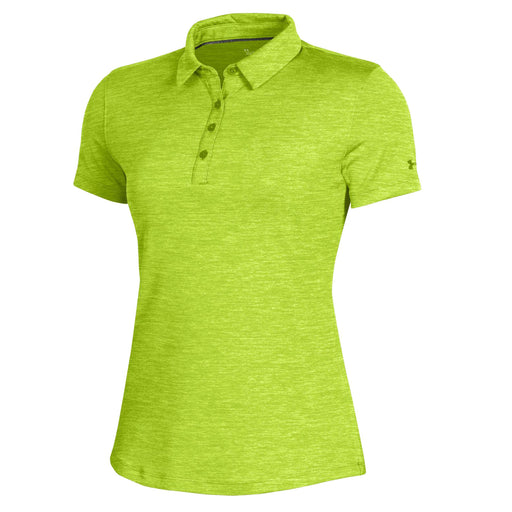 Under Armour Zinger 2.0 Heather Womens Golf Polo - Lime Fizz 207t/XL