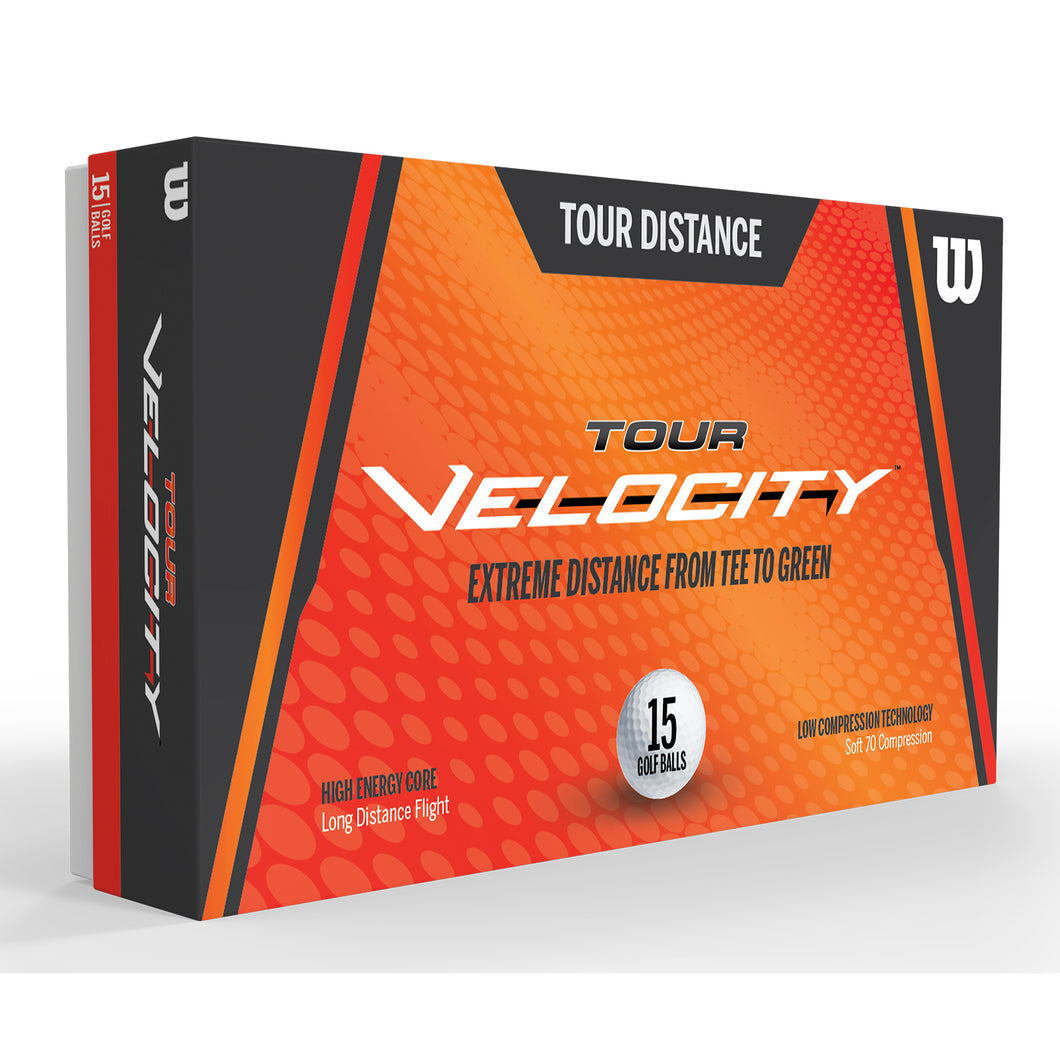 Wilson Tour Velocity Distance Golf Balls - 15 Pack - Default Title